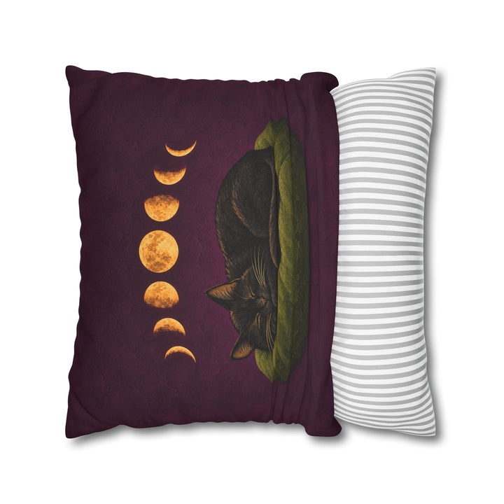 Moon Phases & Nap Phases – Witchy Wall Decor with a Sleeper Through the Cycle – Pillow / Cover