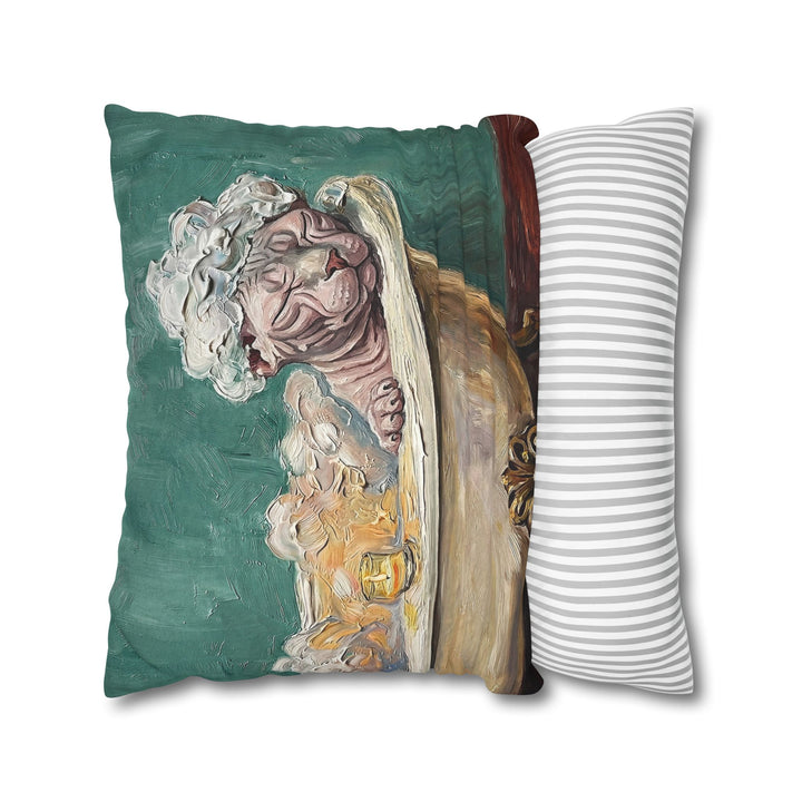 "Spa Day" - Hairless Cat Pillow Cover - Cat Lover Home Decor