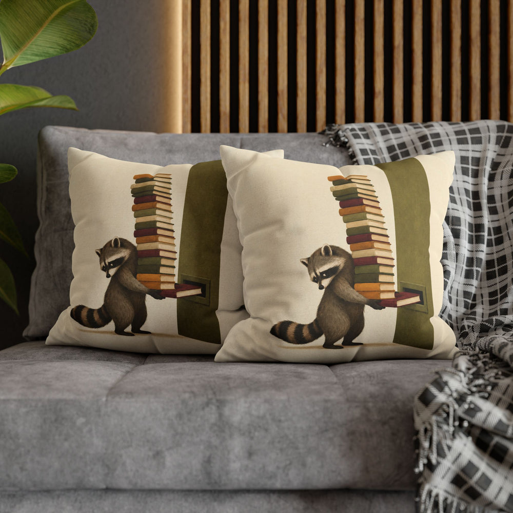 Overdue – Reading Nook Decor with a Towering Return Stack – Pillow / Cover