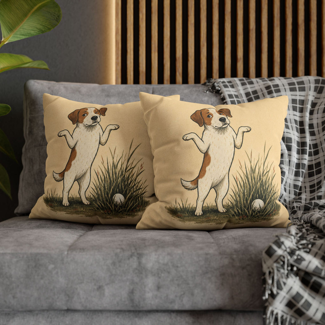 Mulligan – Golf Art with a Shrug Beside the Deep Rough – Pillow / Cover