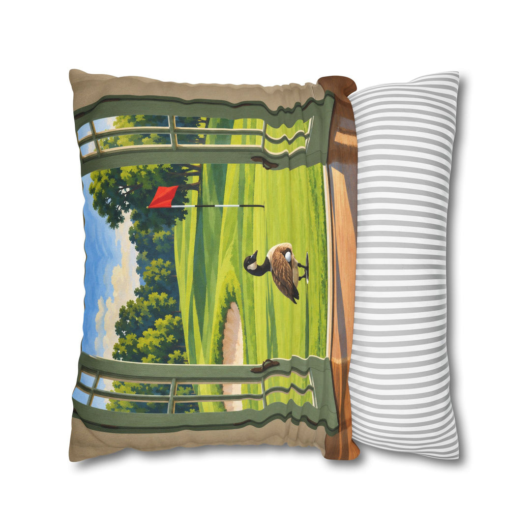 Members Only – Golf Art with an Open Portal in Fauvist Strokes – Pillow / Cover