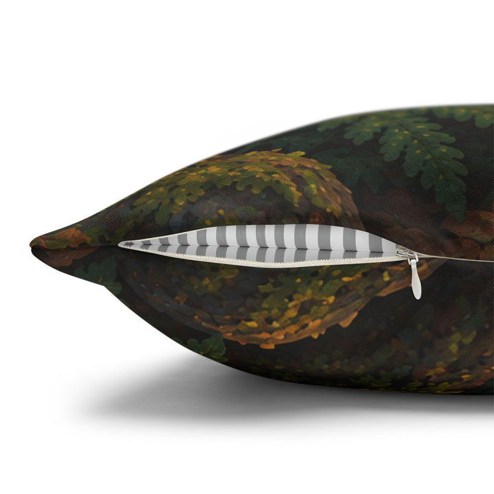 The Moss Librarian – Moss Decor with a Snail Shelving Tiny Volumes – Pillow / Cover