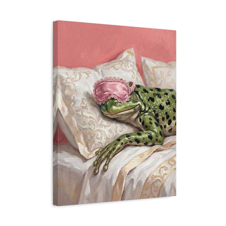 "Beauty Sleep" - Frog Vertical Canvas - Spirit Animal Wall Art