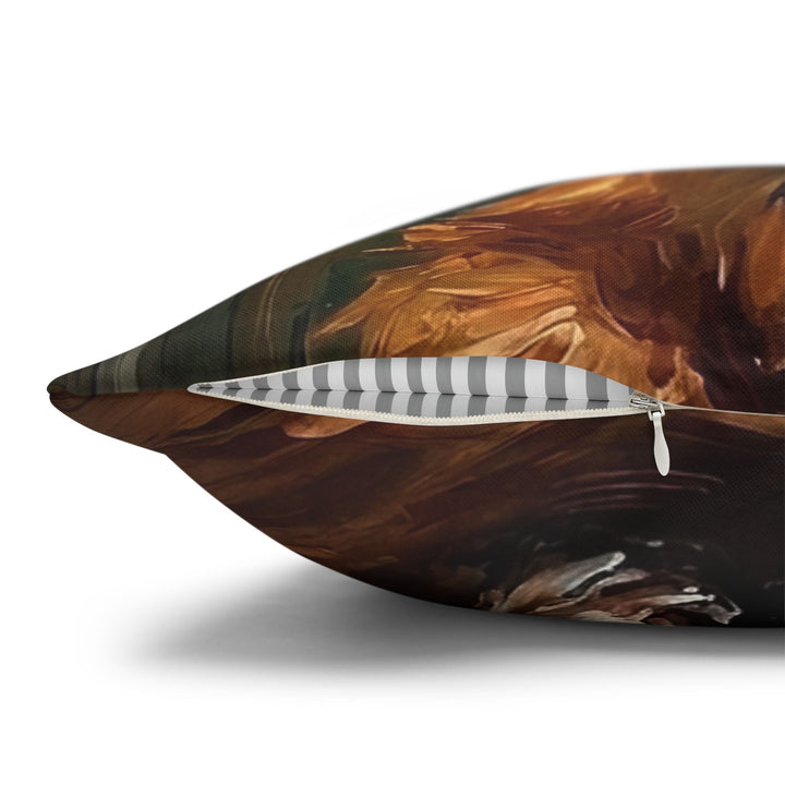 "Before Coffee" - Shetland Sheepdog Throw Pillow - Dog Lover Home Decor