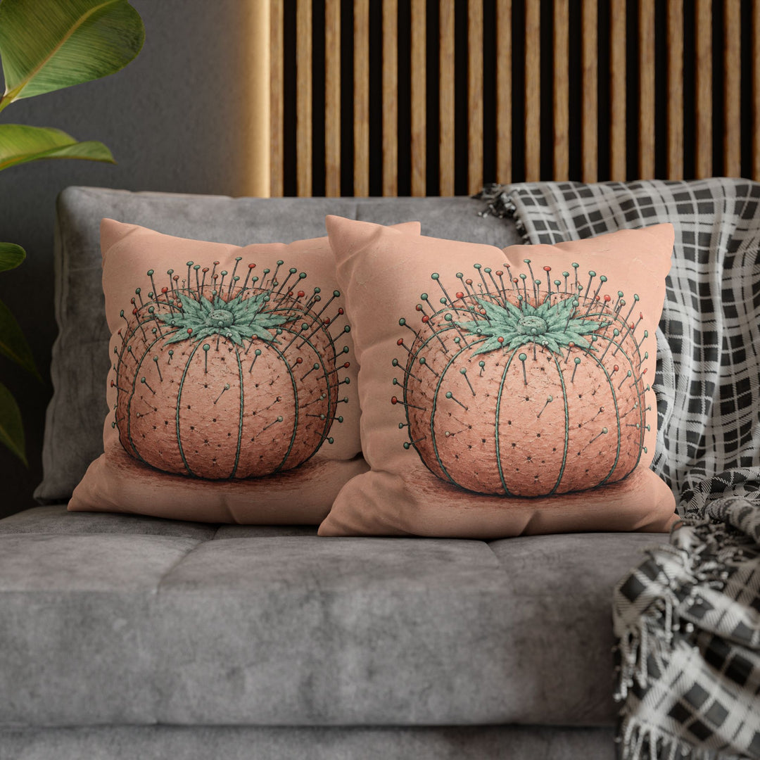 Pins & Needles – Craft Room Decor with a Bristling Tomato Cushion – Pillow / Cover