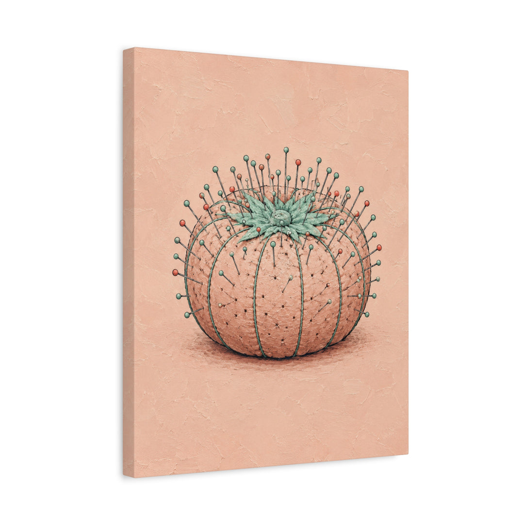 Pins & Needles – Craft Room Decor with a Bristling Tomato Cushion – Canvas / Framed Canvas