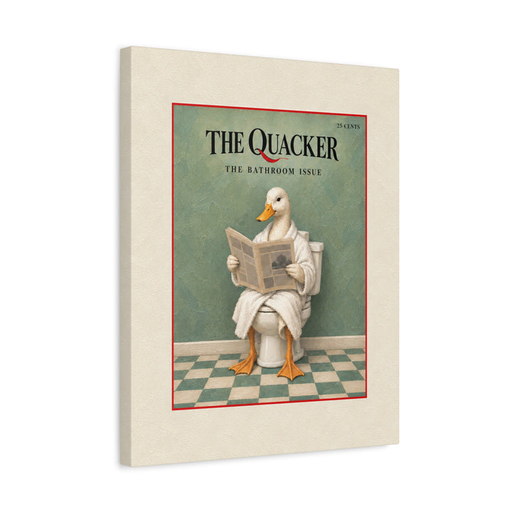 The Quacker – Magazine Cover Art with an Elegant Fictional Masthead – Canvas / Framed Canvas