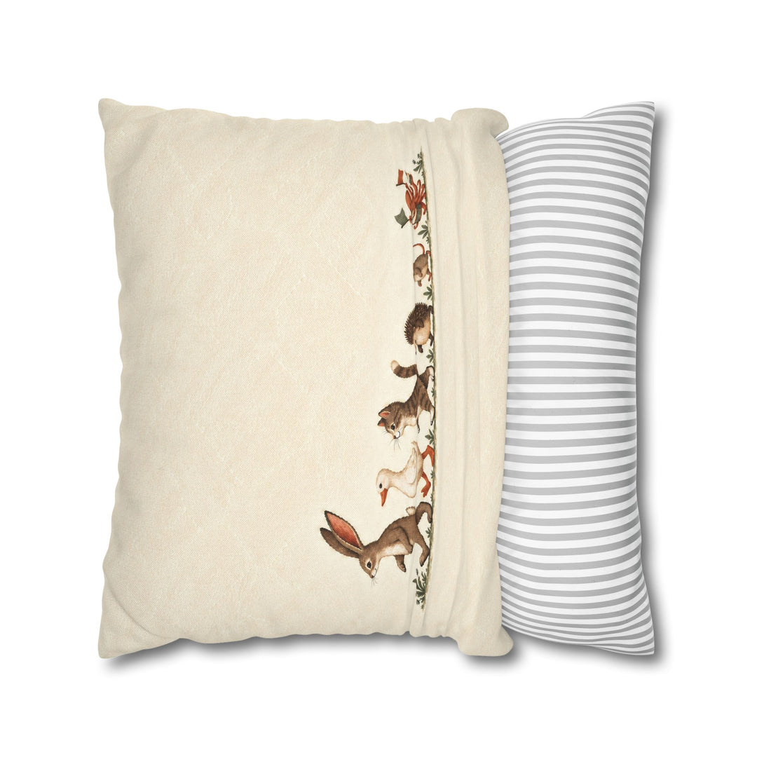 The Parade – Bunny Nursery Decor with a Size Ordered Animal March – Pillow / Cover