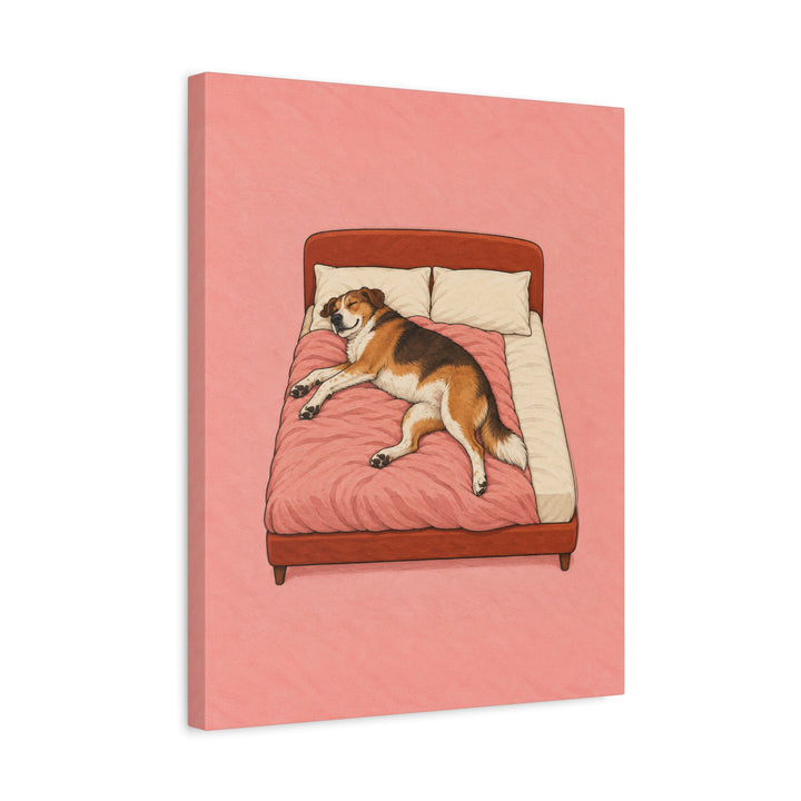 The Bed Is Mine – Bedroom Wall Art with a Human Sized Sliver Left – Canvas / Framed Canvas