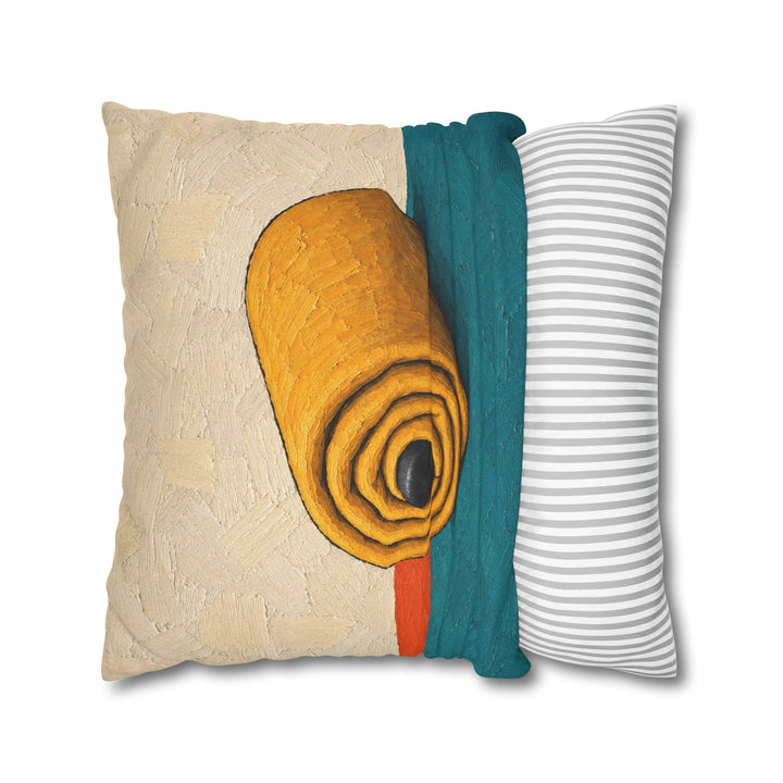 Blanket Burrito – Funny Dog Art with a Rolled Up Nap and One Nose – Pillow / Cover