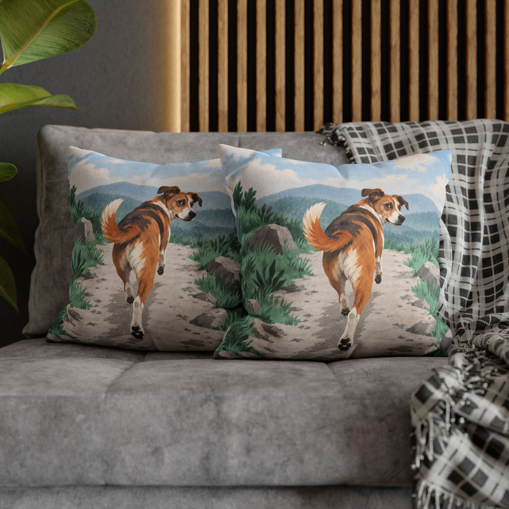 The Pacer – Running Art with a Dog One Meter Ahead – Pillow / Cover