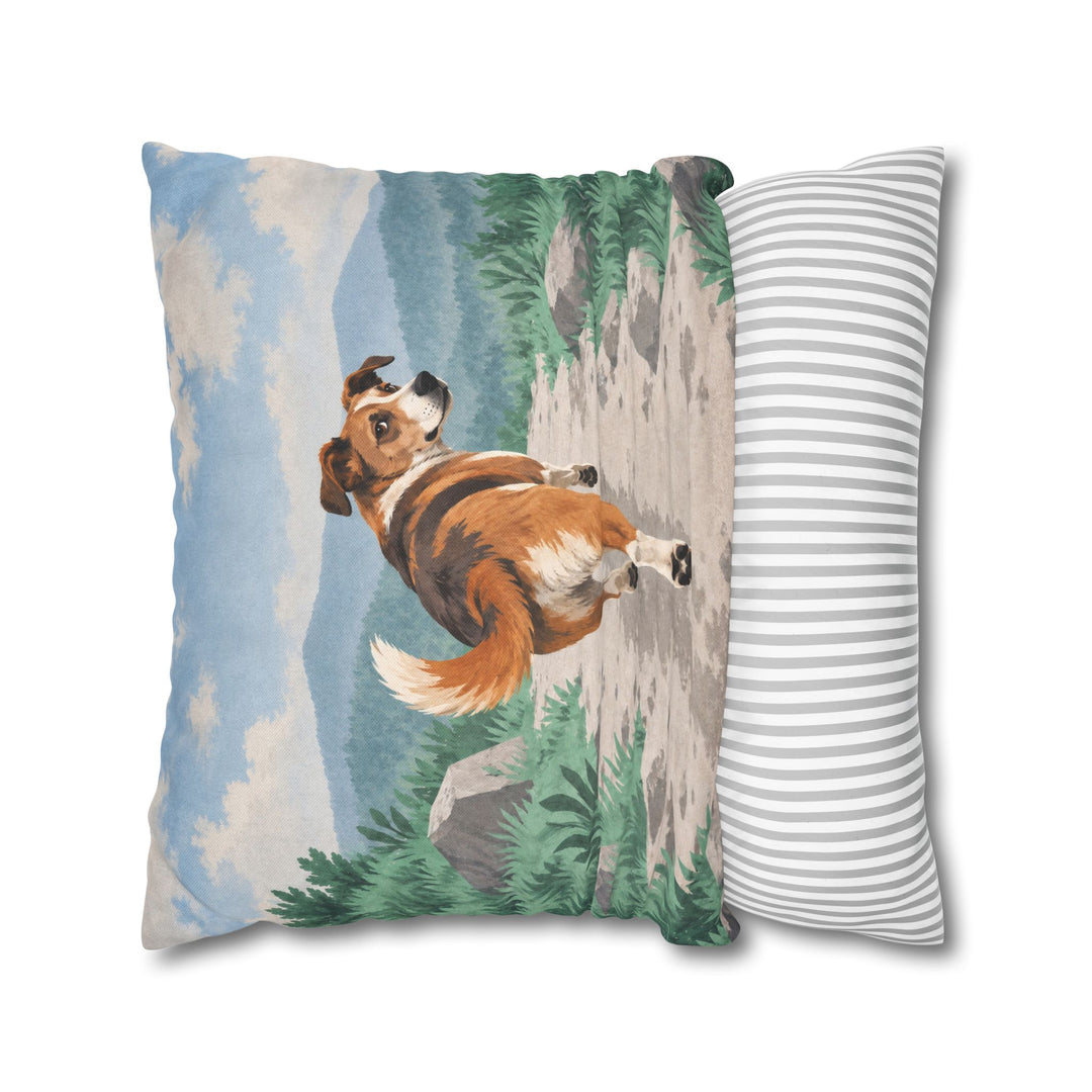 The Pacer – Running Art with a Dog One Meter Ahead – Pillow / Cover