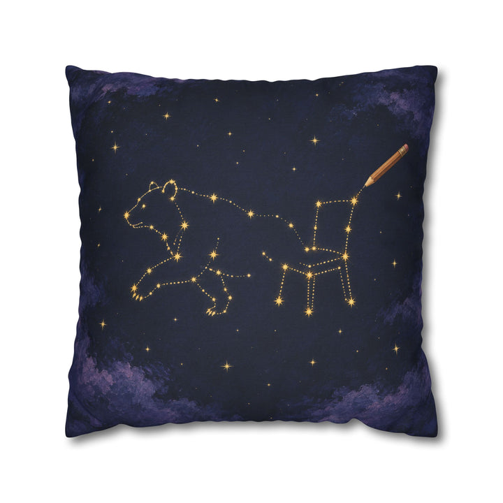 Connect the Stars – Celestial Wall Art with a Half Drawn Constellation – Pillow / Cover