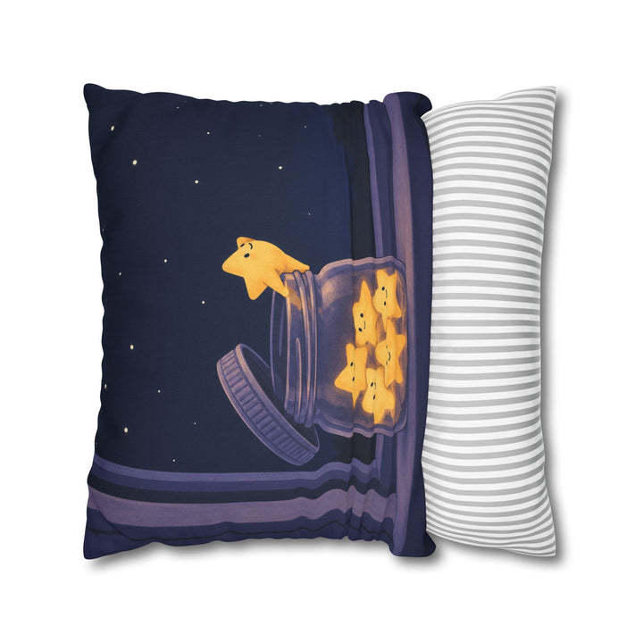 Star Jar – Celestial Wall Art with a Mason Vessel of Glow – Pillow / Cover