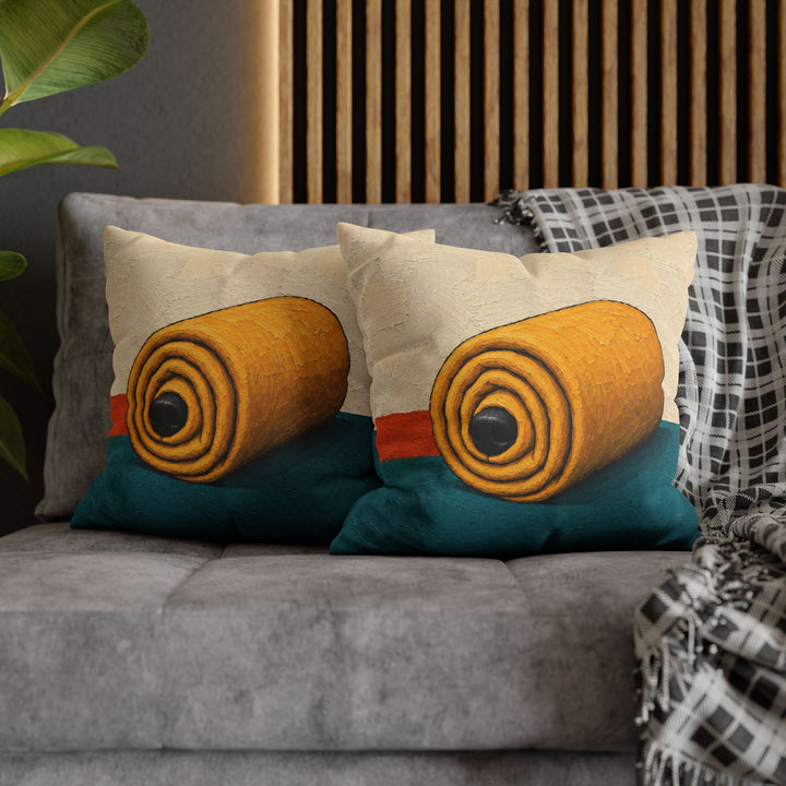 Blanket Burrito – Funny Dog Art with a Rolled Up Nap and One Nose – Pillow / Cover