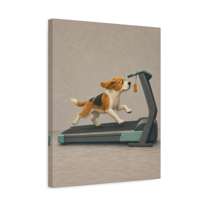 Do It For The Snacks – Gym Wall Art with a Dangling Treat and Laser Focus – Canvas / Framed Canvas