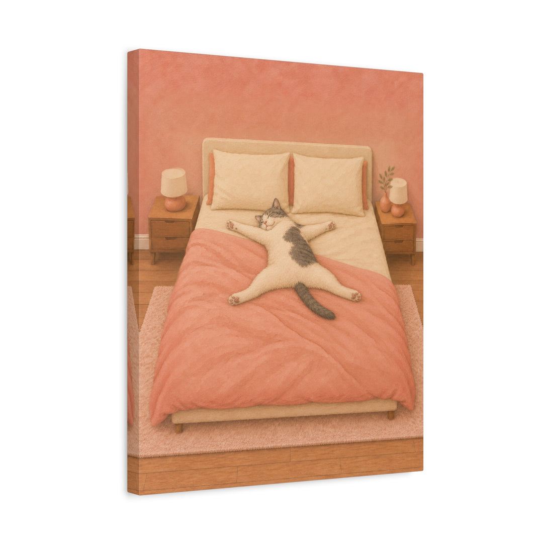 Starfish Position – Above Bed Decor with a Diagonal Sleeper in Charge – Canvas / Framed Canvas
