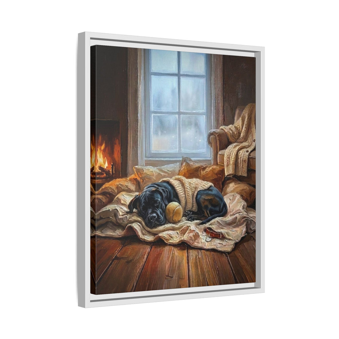 "Calm Memories" - Cane Corso Vertical Framed Canvas - Dog Lover Wall Art