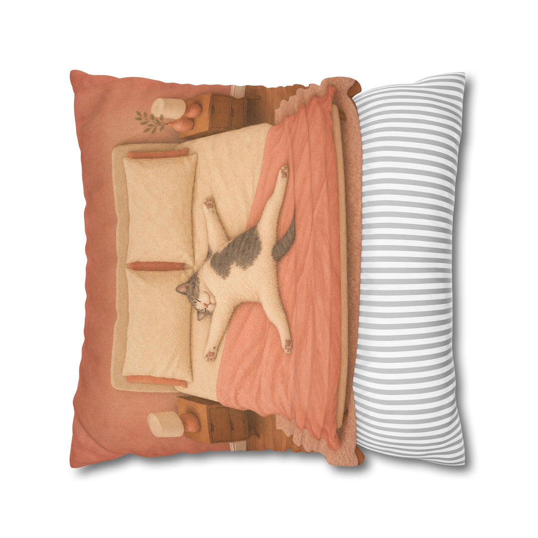 Starfish Position – Above Bed Decor with a Diagonal Sleeper in Charge – Pillow / Cover