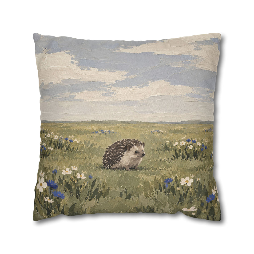 Quiet Meadow – Therapy Office Decor with a Wildflower Field – Pillow / Cover