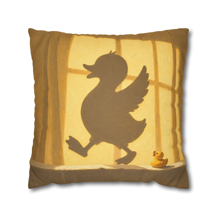 Gone Swimming – Bathroom Wall Art with a Sunlit Curtain and Cross Light – Pillow / Cover