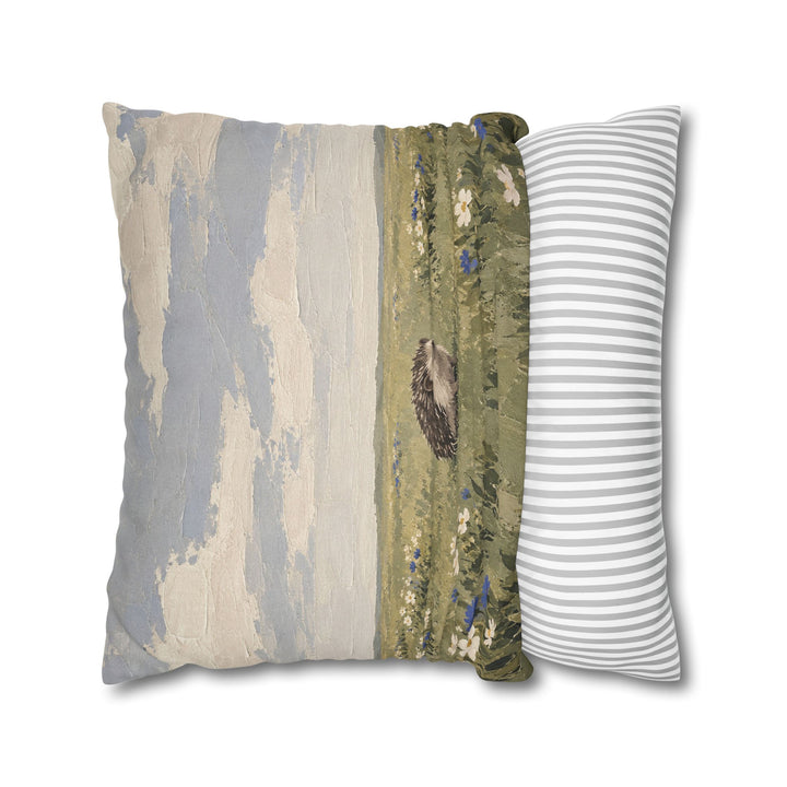 Quiet Meadow – Therapy Office Decor with a Wildflower Field – Pillow / Cover