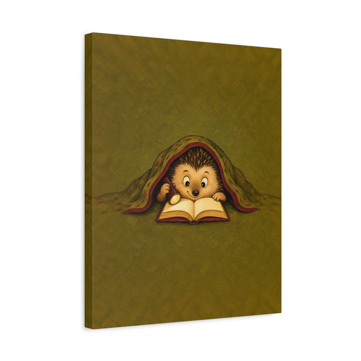 Reading Light – Library Wall Art with a Flashlight Under the Blanket – Canvas / Framed Canvas