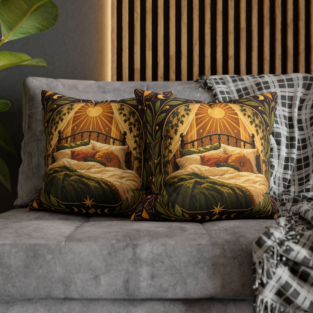 Tarot: The Nap – Witchy Wall Decor with an Invented Card Number 22 – Pillow / Cover