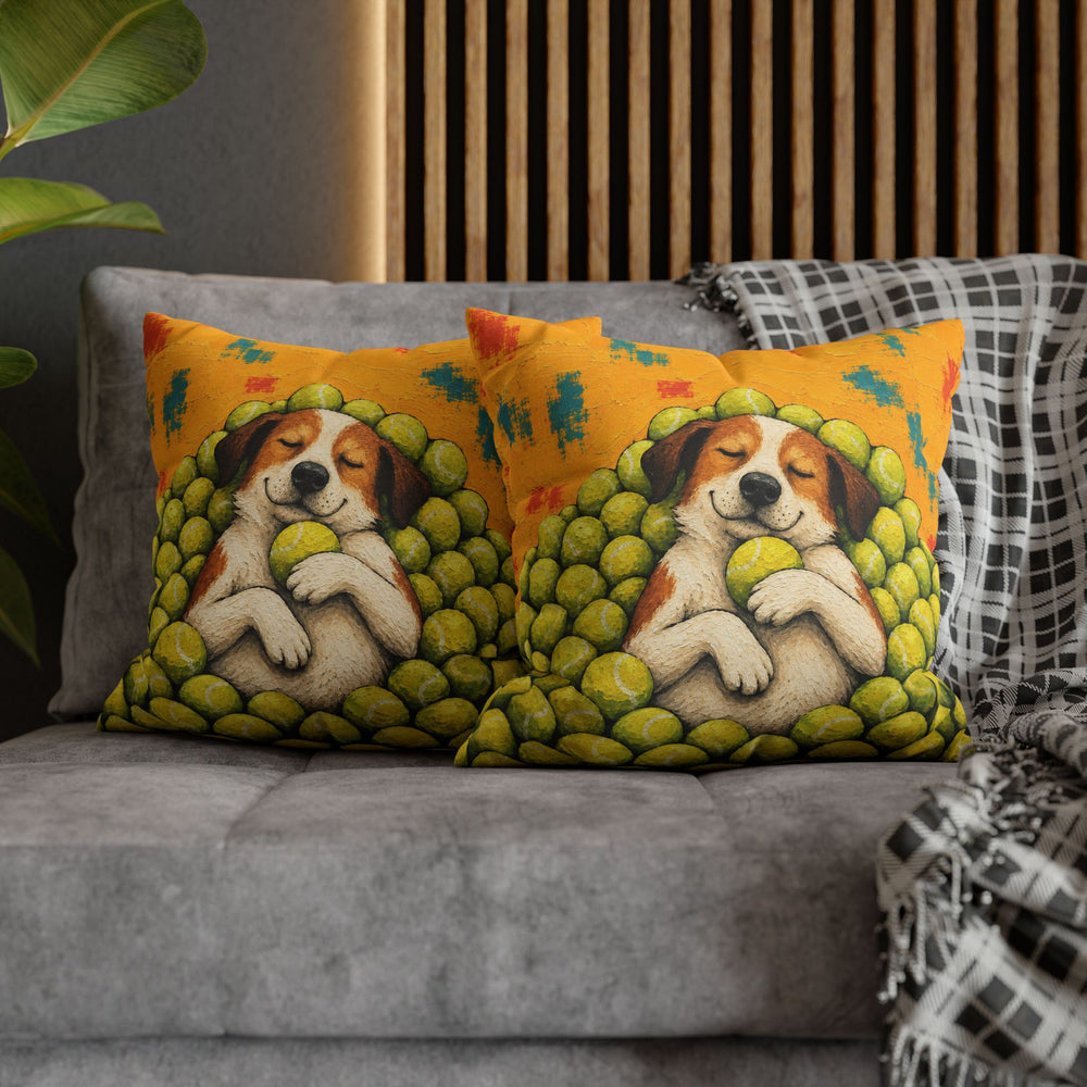 Ball Is Life II – Dog Wall Art with a Tennis Toy Nap – Pillow / Cover