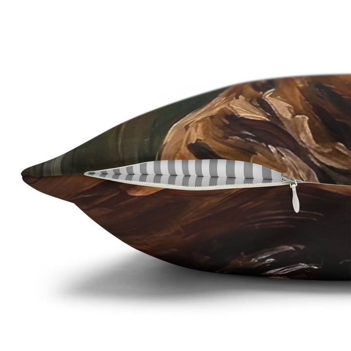 "Before Coffee" - Pit Bull Throw Pillow - Dog Lover Home Decor