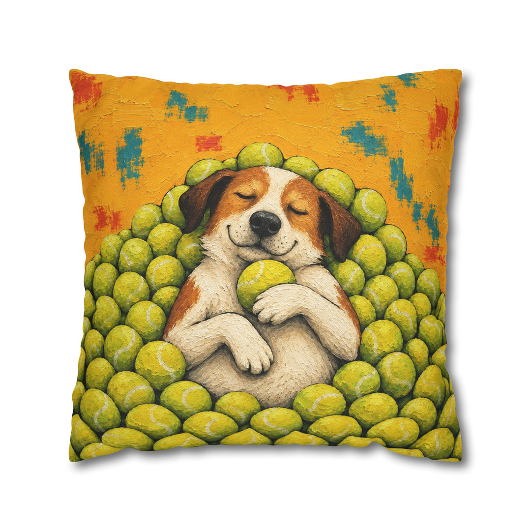 Ball Is Life II – Dog Wall Art with a Tennis Toy Nap – Pillow / Cover