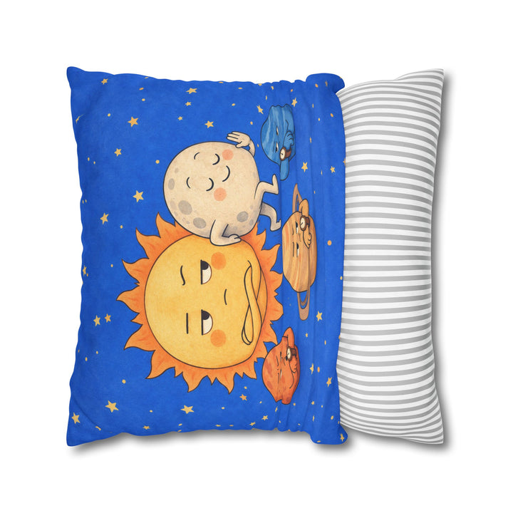 Eclipse: Excuse Me – Celestial Wall Art with a Polite Squeeze Past – Pillow / Cover