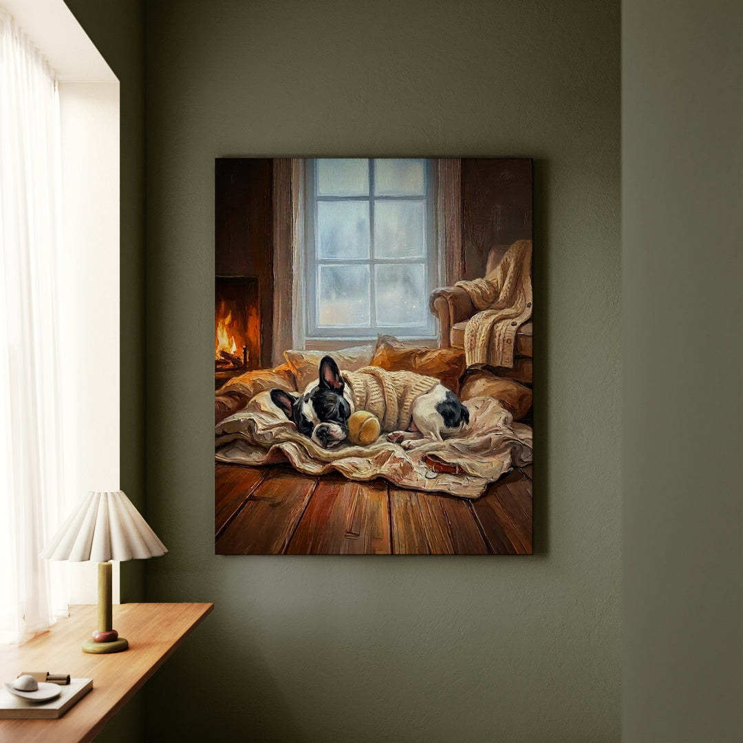 Boston Terrier Calm Memories Canvas