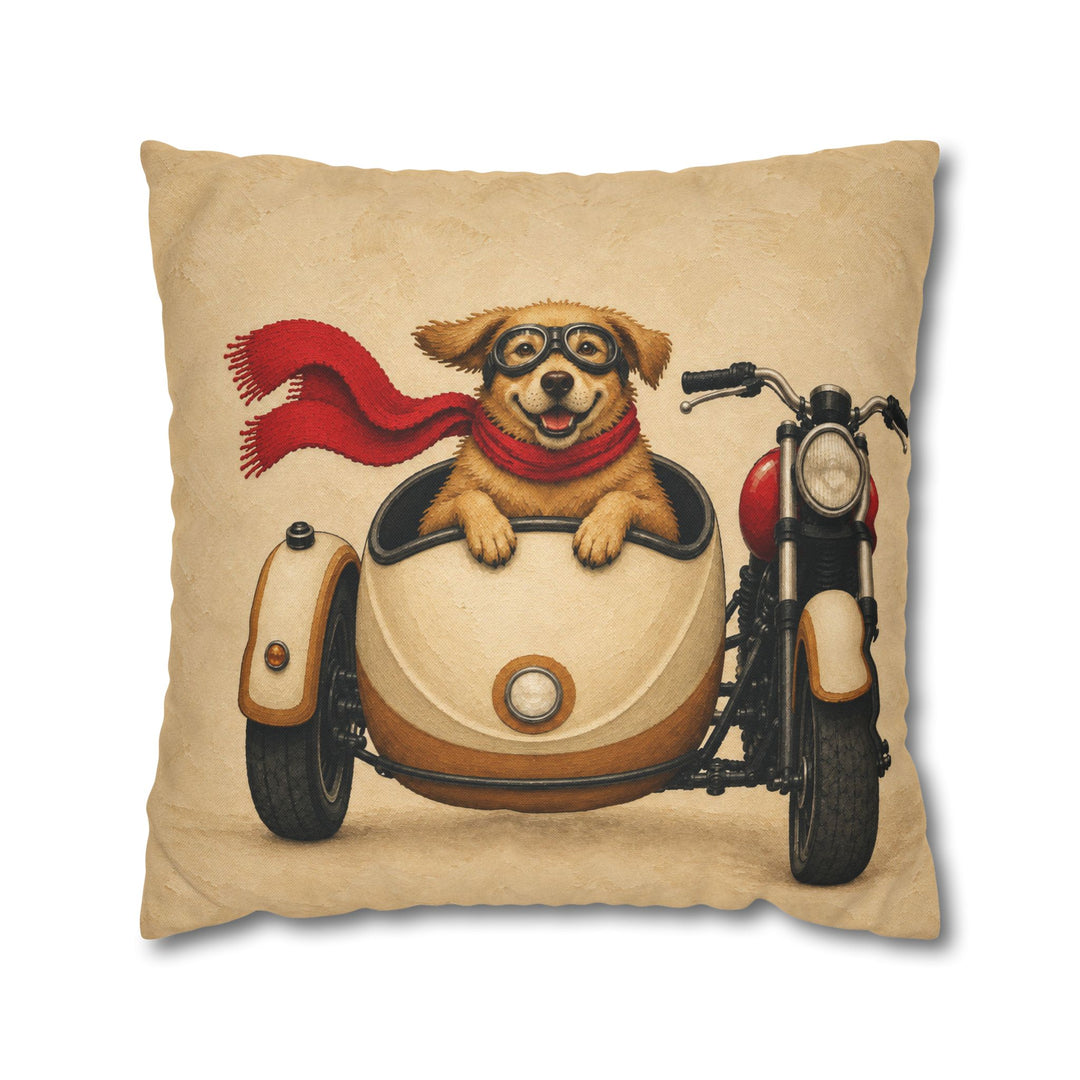 Born To Be Mild – Motorcycle Wall Art with Goggles and a Sidecar – Pillow / Cover