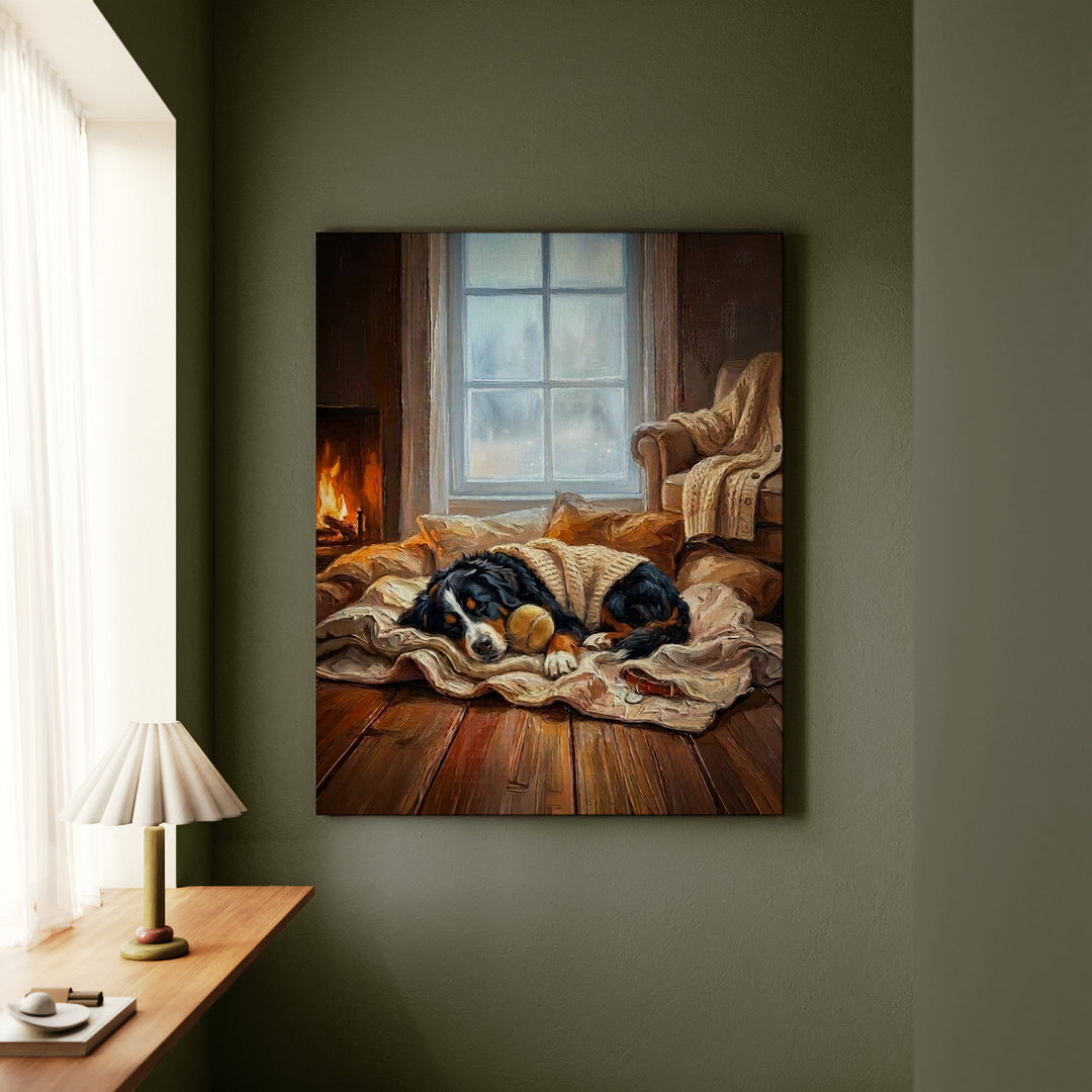 Bernese Mountain Dog Calm Memories Canvas