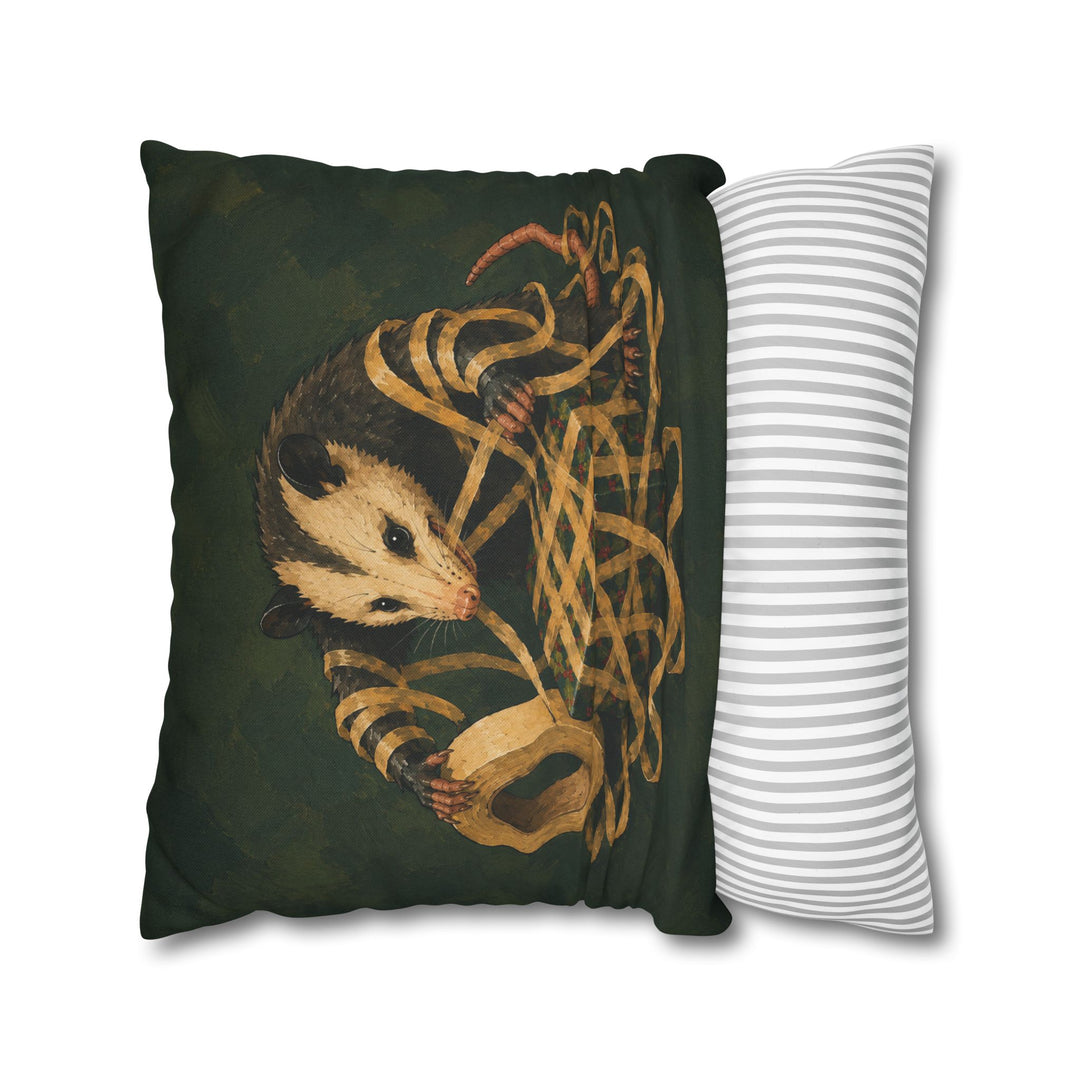 Secret Santa Workshop – Christmas Wall Art with a 3 AM Wrapping Disaster – Pillow / Cover