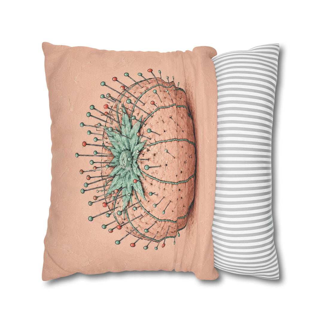 Pins & Needles – Craft Room Decor with a Bristling Tomato Cushion – Pillow / Cover