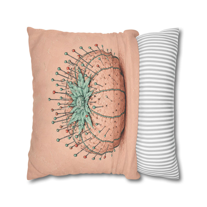 Pins & Needles – Craft Room Decor with a Bristling Tomato Cushion – Pillow / Cover