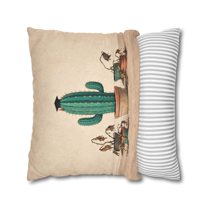 Survivor: Finals Week – Dorm Room Decor with a Cactus in a Graduation Cap – Pillow / Cover
