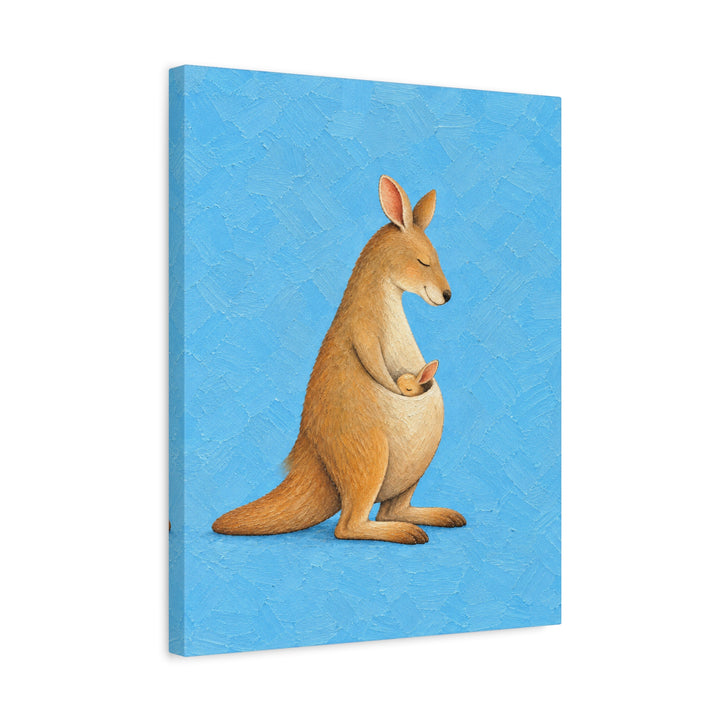 Pocket Nap – Nursery Wall Art with a Joey and One Ear Out – Canvas / Framed Canvas