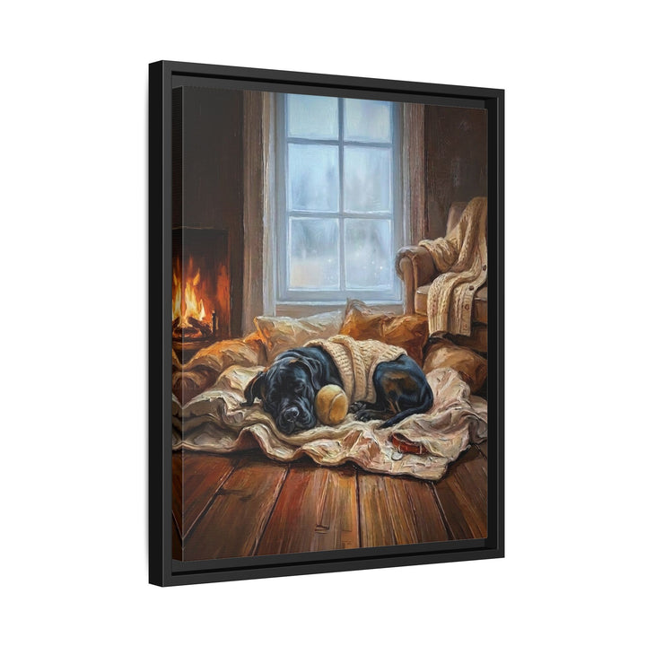 "Calm Memories" - Cane Corso Vertical Framed Canvas - Dog Lover Wall Art