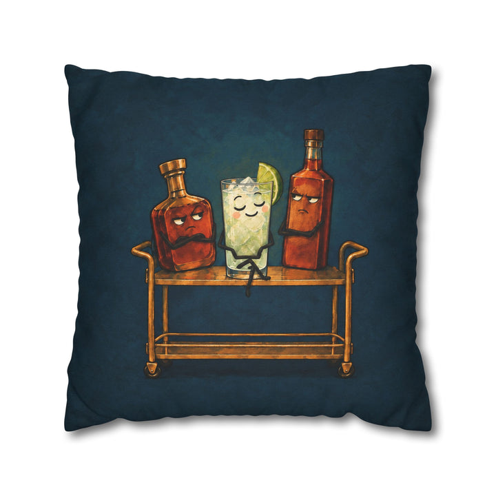 Lime & Soda: The Understudy – Bar Cart Decor with a Humble Fizz Taking Center Stage – Pillow / Cover