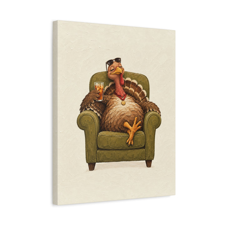The Pardoned – Turkey Art with a Tiny Medal and Deep Relaxation – Canvas / Framed Canvas