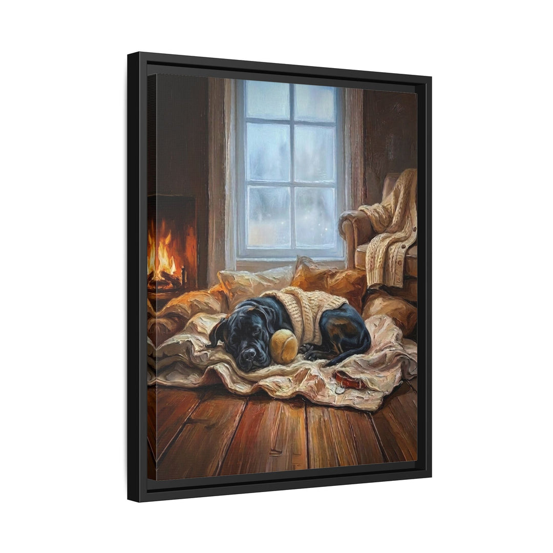 "Calm Memories" - Cane Corso Vertical Framed Canvas - Dog Lover Wall Art
