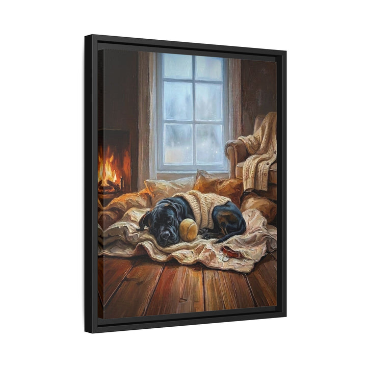 "Calm Memories" - Cane Corso Vertical Framed Canvas - Dog Lover Wall Art