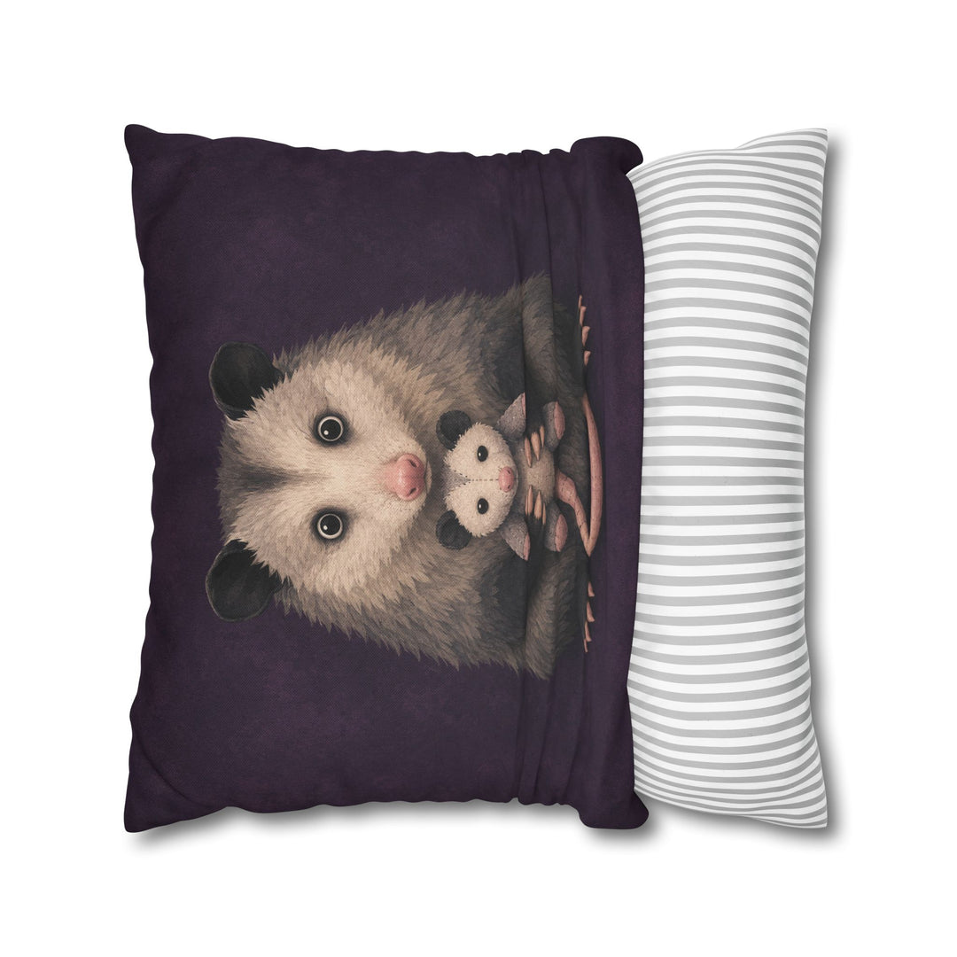 Emotional Support Possum – Opossum Art with a Gentle Hug for a Smaller Friend – Pillow / Cover