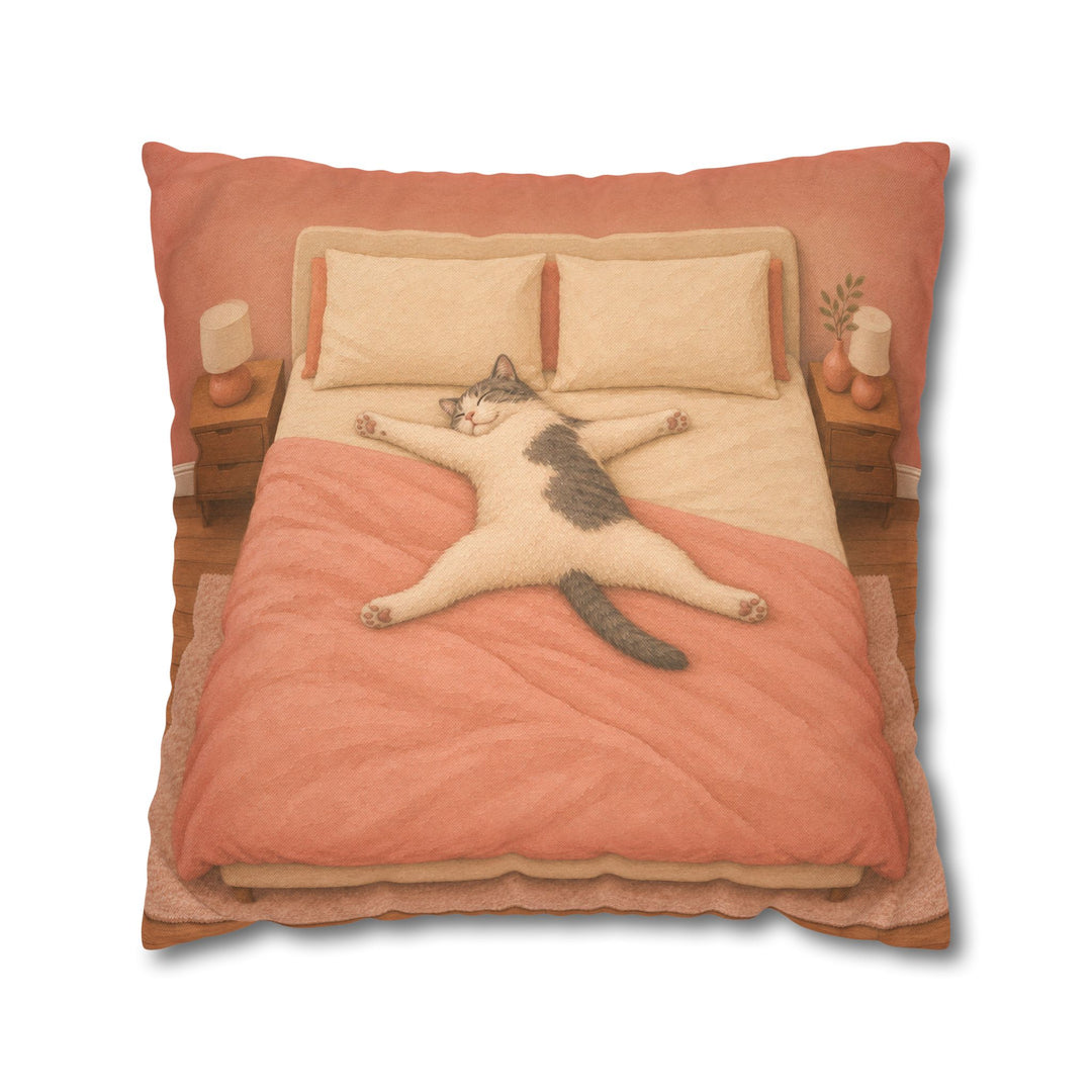 Starfish Position – Above Bed Decor with a Diagonal Sleeper in Charge – Pillow / Cover