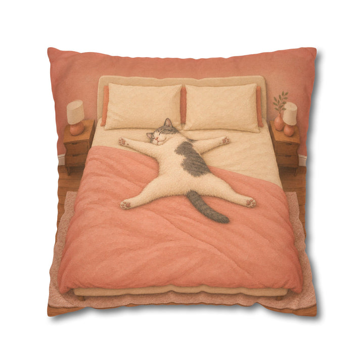 Starfish Position – Above Bed Decor with a Diagonal Sleeper in Charge – Pillow / Cover
