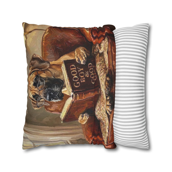 "Evening Read" - Great Dane Throw Pillow - Dog Lover Home Decor