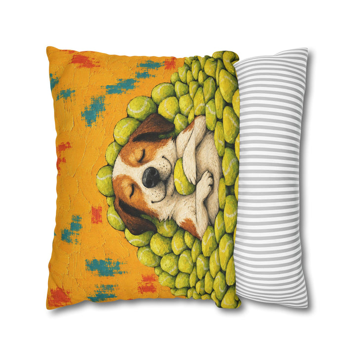 Ball Is Life II – Dog Wall Art with a Tennis Toy Nap – Pillow / Cover
